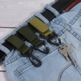 thumbnail image 5 of Uxcell Belt Keeper Key Ring, 3 pack Nylon Webbing Strap Key Chain Rotate Hook, Khaki, 5 of 6