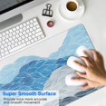 thumbnail image 4 of "XL Japanese Blue & White Wave Gaming Mouse Pad - Non-Slip Rubber Base, 31.5 X 11.8 Inch", 4 of 7