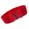 thumbnail image 2 of Cinturón de vestir elástico ancho de moda para mujer Cinturón Cinturón rojo Hugo Cinturón de cintura ancha para mujer, 2 of 8