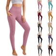 thumbnail image 2 of Tiweut Leggings with Pockets for Women, High Waisted Tummy Control Workout Yoga Pants, 2 of 5
