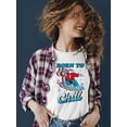 thumbnail image 2 of Born To Chill - Surfing Polar-Bear ICEE Graphic Women's T-shirt, 2 of 4