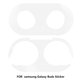 thumbnail image 2 of Metal Dust Guard Estuche para auriculares Estuche protector con adhesivo Reemplazo de la piel de la carcasa para Galaxy Buds, Blanco Kearding EL2378-02B, 2 of 2