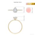 thumbnail image 4 of ANGARA Lab Grown Diamond Hidden Halo Engagement Ring for Women in 14K Yellow Gold (Size-7x5mm| Color-F-G| Clarity-VS) | April Birthstone, Anniversary, Jewelry Gift for Women | Lab-Grown Diamond Ring, 4 of 7