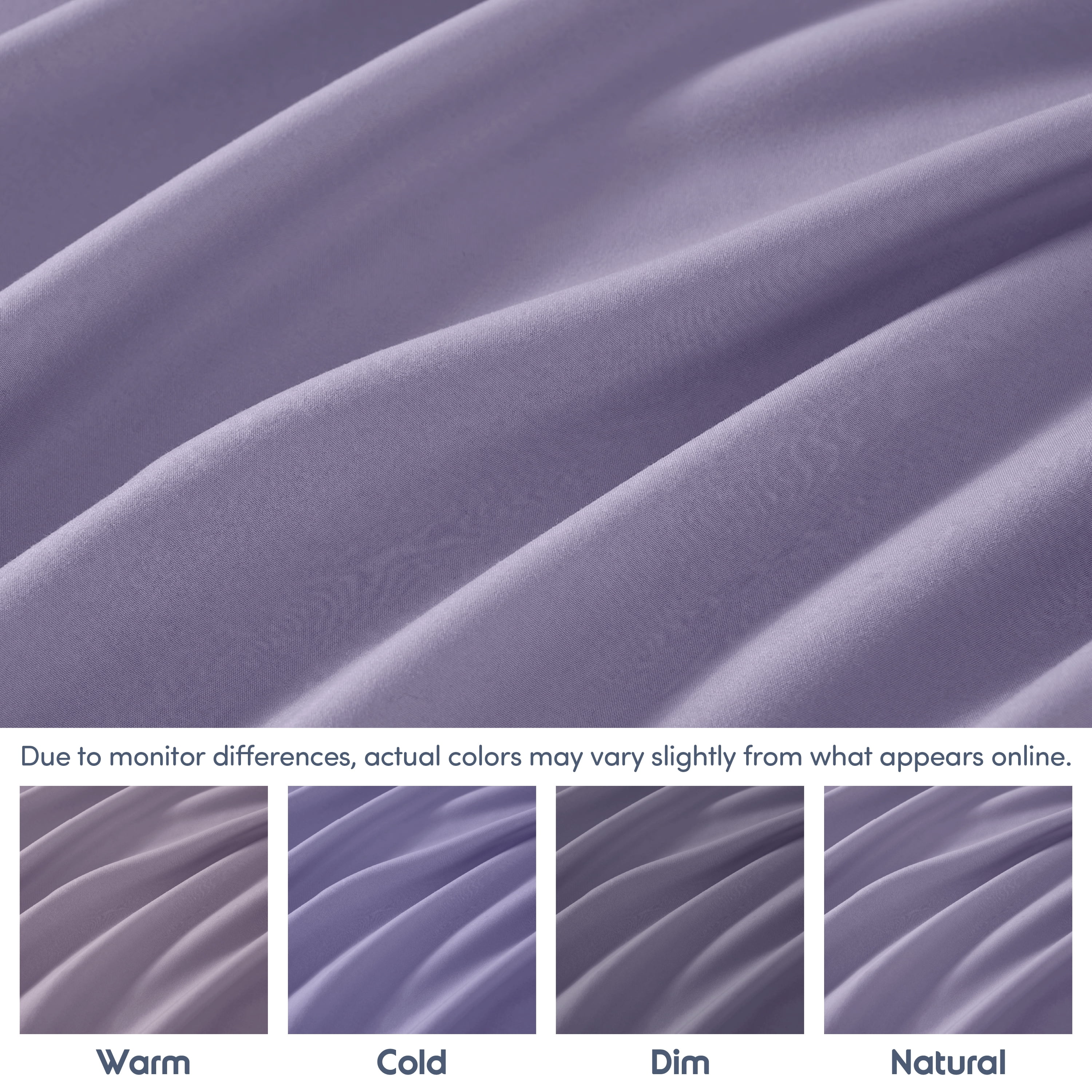 Lammaloe 2 Pack Extra Deep Pocket Queen Fitted Sheet Only, Fits 18" to 24" Mattress, Soft Microfiber Fitted Bed Sheet, Lavender