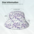 thumbnail image 3 of Bingfone Lavender Flowers Bucket Hat for Men Women,Packable Reversible Printed Sun Hats,Fisherman Outdoor Travel Hiking Beach Caps, 3 of 7