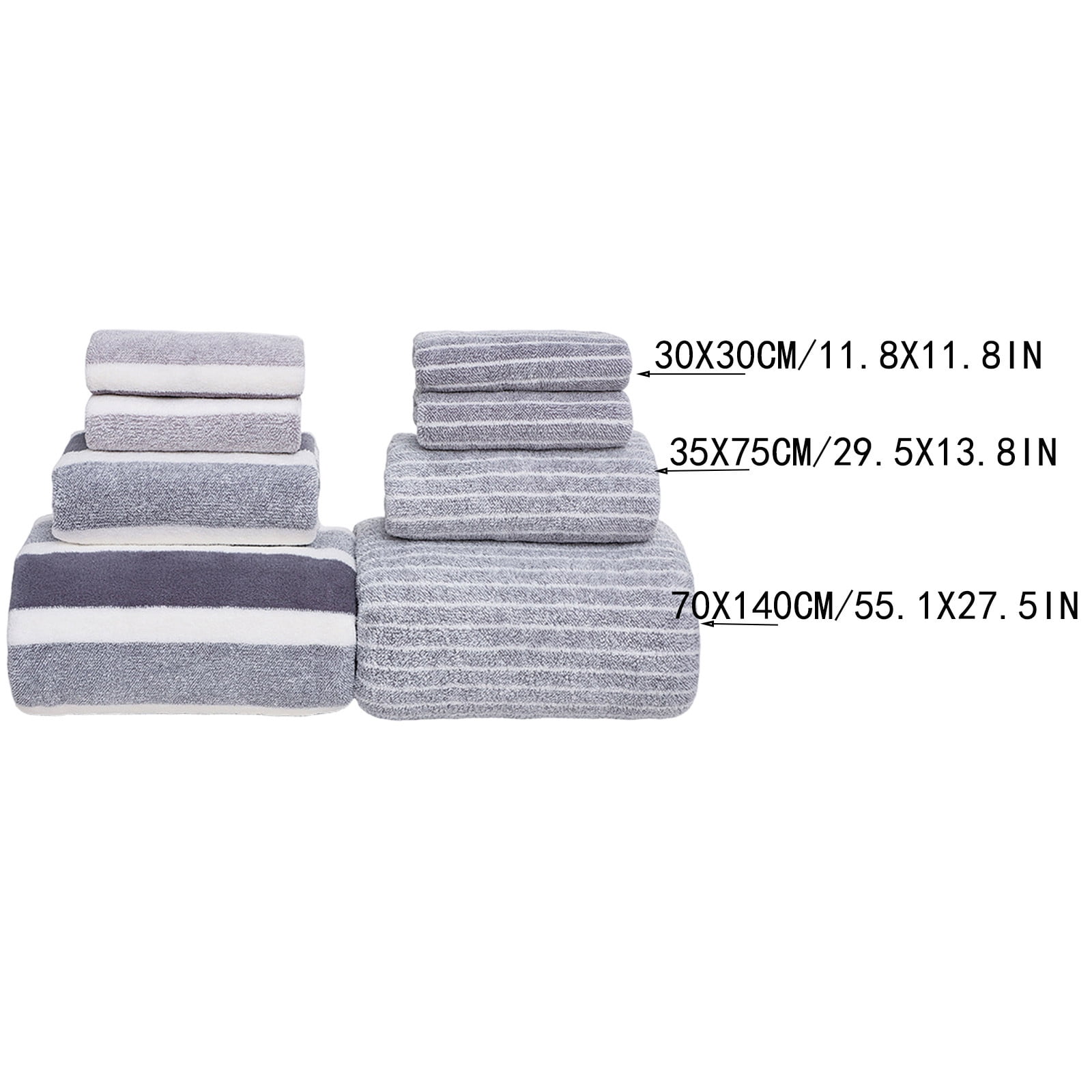 Velvet Spun Bath Towel Set - Highly Absorbent & Soft Towels - 8-Piece Towel Set for Bathroom, Spa & Gym - Quick-dry & Durable - JASKFLY