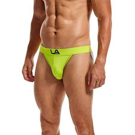 

Gubotare Brief For Men Mens Modal Microfiber Underwear Briefs Low Rise Support Brief Elastic Waistband Briefs Underpants Yellow XXL
