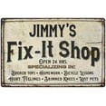 thumbnail image 1 of JIMMY'S Fix-It Shop Sign Grandpa Dad Wall Decor 12 x 18 Matte Finish Metal 112180006102, 1 of 1