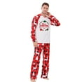 thumbnail image 3 of REORIAFEE Christmas Family Pajamas Matching Sets 2 Piece Big and Tall Loungewear Long Sleeve Top Pant Plaid Soft Sleepwear Red M-3XL, 3 of 7