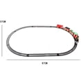 thumbnail image 2 of Christmas Electric Rail Car Toy Train Set Model Railway Set Children's Electric Car, 2 of 4