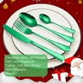 thumbnail image 6 of Sioweci 4Pcs/Set Exquisite Cutlery Set Corrosion Resistant Stainless Steel Smooth Edge Safe Use Scoop Fork for Daily Life Red Size A, 6 of 13