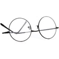 thumbnail image 2 of LAICAIW Vintage Round Prescription ready Metal Eyeglass Frame Clear Lens, 2 of 5