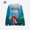 thumbnail image 5 of Jersey deportivo holgado de manga larga con estampado de dibujos animados Y2k de princesas de Disney para mujer, jersey de cuello redondo informal de moda de primavera, 5 of 5