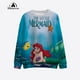 thumbnail image 5 of Jersey deportivo holgado de manga larga con estampado de dibujos animados Y2k de princesas de Disney para mujer, jersey de cuello redondo informal de moda de primavera, 5 of 5