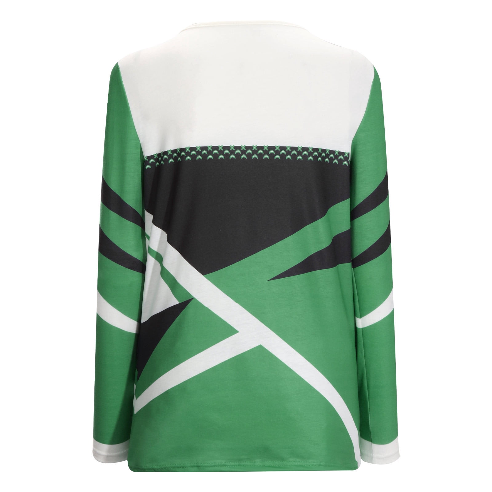 Women's Tunic Fashion Long Sleeve Geometric Print V-Neck Lace Patchwork Tops T-Shirt Plus Size Blouses Shirt Dressy for Fall