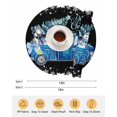 thumbnail image 6 of 13 Inch Round Placemats Set of 4, Black Christmas Truck Non Slip Heat Insulation PP Table Mats, Xmas Tree Snowman Snowflake Washable Place Mats for Kitchen Dining Party Table Decor, 6 of 7