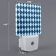 thumbnail image 2 of Balery Blue Squares Luz Nocturna LED con Sensor Automático, Enchufe con Sensor Crepuscular, Luz Suave de 0.5W para Dormitorio, Pasillo, Baño-US, 2 of 7