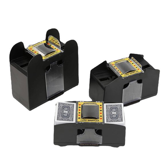 GJX Card Shuffler,Compact and Portable Automatic Card Shuffler,Perfect for Family Games Playing Cards