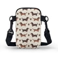 thumbnail image 2 of HELLHERO Cow Santa Double Layer Travel Crossbody Purse for Women Outdoor Travel Women Messenger Bag Polyester 4.33"x1.97"x7.09", 2 of 7