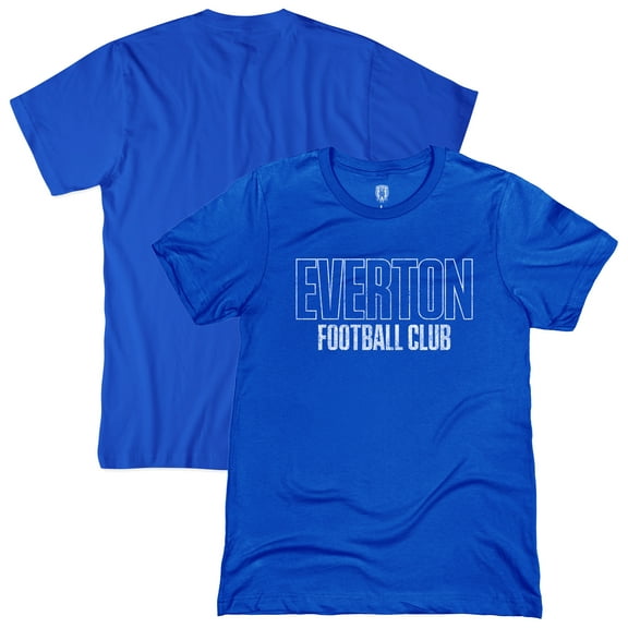 Men's 1863FC Blue Everton Tapered Text T-Shirt