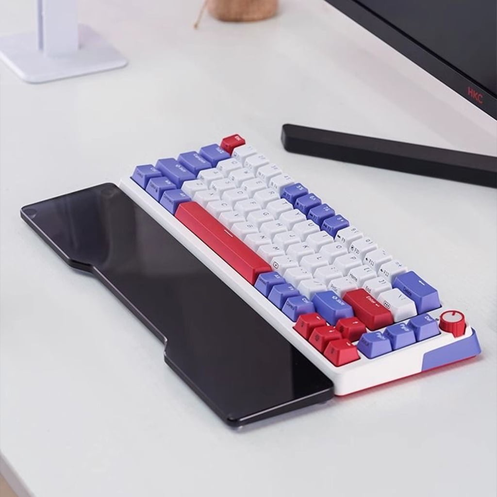 Acrylic Keyboard Wrist Rest, Ergonomic Wrist Pad for Typists and Gamers, Antislip Base