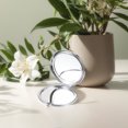 thumbnail image 2 of Decodeary Smooth Line With Round Edge High Definition Cosmetic Mirror Magnifying Effect Silver 70mm, 2 of 6