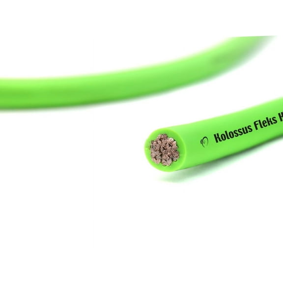 KnuKonceptz Kolossus Kandy OFC 4 Gauge Neon Green Power Wire / Ground Wire - 25 Foot Increments