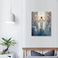 thumbnail image 3 of JEUXUS Jesus Wall Art Modern Religious Christian Picture Wall Decor Artwork Jesus in Heaven Canvas Print Poster Church Bedroom Wall Decorations Stretched and Wooden Framed Ready to Hang, 3 of 4