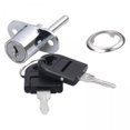 thumbnail image 1 of 2x Cerradura de Pistón de Empuje para Gabinete, Cerradura de Pistón para Gabinete, Cerradura de Cajón Triple, Cerradura para Archivador, para Gabinete 2 piezas, 1 of 8