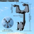 thumbnail image 5 of Soporte para Teléfono de Coche, Soporte Celular Auto Móvil Universal, Soporte para Celular Automovil para GPS Retrovisor Coche, para en el Coche Giratorio 360° y Retráctil Ajustable, 5 of 5