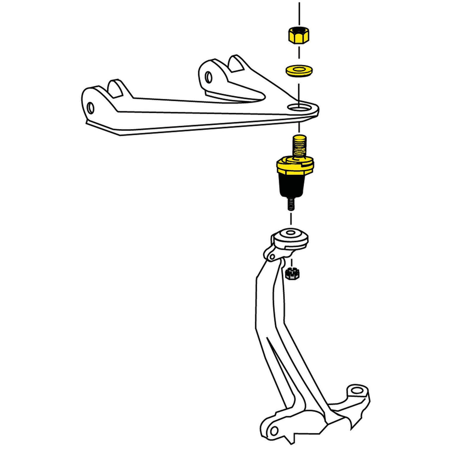 QuickSteer K90492 Suspension Ball Joint Fits select: 1998-2012 HONDA ACCORD, 1988-2000 HONDA CIVIC