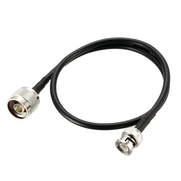 Uxcell N Male to BNC Male Coax Cables Low Loss RG58 Coaxial Cables for  Radio 20 Inch