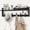 Black, variant on Coat Rack Wall Mount with Shelf, 27.5" Entryway Wall Hanging Shelf, Coat and Key Hanger with 10 Dual Hooks, Mail Organizer and Key Holder Hat Rack for Wall, Wood Coat Hooks with Storage
