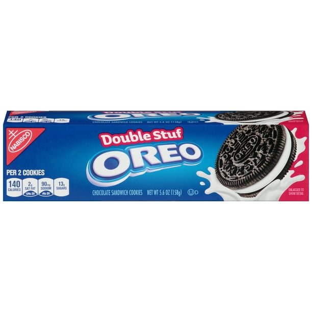 Nabisco Double Stuf Oreo Chocolate Sandwich Cookies 5 6 Oz Walmart Com Walmart Com