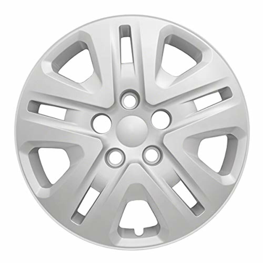 Fuel Rider Set of 4 17 inch Silver Bolt-On Hubcaps Compatible With 14-20 Dodge Grand Caravan SE 14-19 Journey SE Standard Steel Wheel Covers