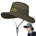 thumbnail image 1 of Lttoisl Chapeau de Soleil à Grand Bord pour Homme - Pare-Soleil Extérieur UPF 50+ en Coton et Lin avec Cordon de Serrage Ajustable pour la Plage, la Randonnée, la Pêche et les Travaux de Jardin (56-59 cm), 1 of 8