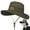 Military Green, variant on UPF50+ Wide Brim Sun Hat Adjustable Chin Strap Foldable Cotton Linen for Fishing Hiking Travel