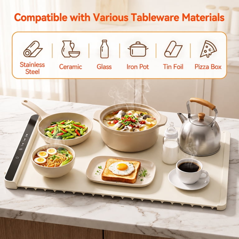M Buder Electric Warming Tray, 3-Heat Settings photo 3