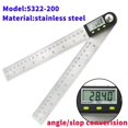 thumbnail image 2 of 200mm Electronic Protractor Stainless Steel Digital Angle Ruler Inclinometer Angle Finder Digital Angle Gauge ,Long Lasting, 2 of 5