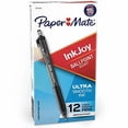 thumbnail image 3 of Paper Mate® InkJoy™ 300 RT Retractable Pens, Medium Point, 1.0 mm, Translucent Black Barrels, Black Ink, Pack Of 12, 3 of 7