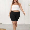 thumbnail image 5 of BLOCLOALO Women Bottoms Plus Size Shorts Yoga Shorts Plus Size Lightweight Biker Shorts Workout Leggings Shorts 2025 Slip Shorts for Under Dresses Stretch Shorts Elastic Waist Shorts Black L, 5 of 9