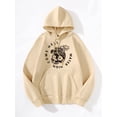 thumbnail image 3 of Skull Cocconut Tree Skeleton Inspirational/Christian Mens Graphic Hoodie Sweatshirt, Apricot, Medium, 3 of 9
