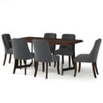 thumbnail image 3 of Simpli Home Walden Solid hardwood 7 Piece Dining Set in Slate Gray, 3 of 11
