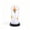 Orange, variant on Yardvibe Luminous Ghost in Glass Bell, 8.46"x4.33" Halloween Decorative Ghost Night Light with Witch Hat and Spider, Halloween Battery Operated Table Lamp (Orange)