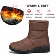 thumbnail image 3 of Knivor Women Front Zip Quilted Winter Snow Boots Fleece Lined Non‑Slip Ankle Boots for Women Cold Weather Daily Outdoor Footwear, 3 of 9