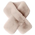 thumbnail image 1 of Faux Cache-Cou en Fourrure pour Femmes, Foulard à Col, Foulards Chauds, Châle Enveloppant, 1 of 5