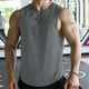 thumbnail image 2 of Camiseta para Hombres Moda Hombres Casual Color Sólido Fitness Ropa Deportiva Camiseta de Cuello Redondo, 2 of 6