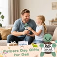 thumbnail image 2 of Mini Funny Turtle Fathers Day Dad Gifts from Daughter Son Wife, Birthday Gift for Dad Father Daddy Presents, I Love You Small Cute Stuff Things, Handmade Emotional Positive Crochet Turtle, 2 of 9