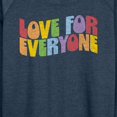 thumbnail image 3 of Instant Message - Love For Everyone - Women's Lightweight French Terry Long Sleeve Shirt, 3 of 6