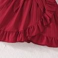 thumbnail image 6 of mgoYE Girl Dresses Size 7-8 Girls Summer Dresses Cute Ruffle Sleeve Flowy Dress(Red,7-8 Years), 6 of 9